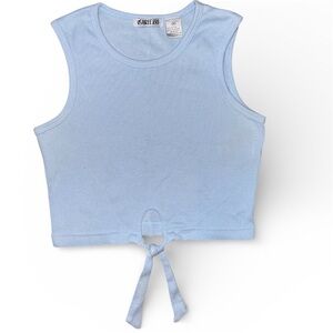 Us Three Tie-Front Crop Tank